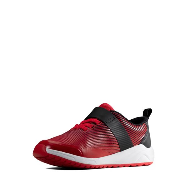 Clarks Boys Aeon Pace Kid Casual Shoes Red | CA-497216
